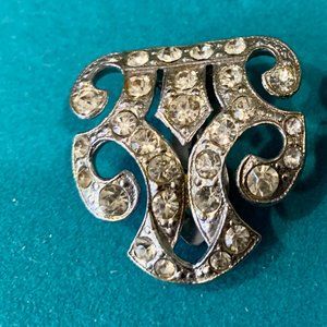 Vintage Rhinestone Dress Clips